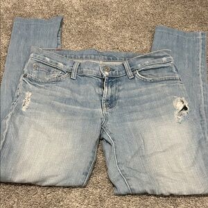 7 for all mankind Light Blue Denim jeans size 25